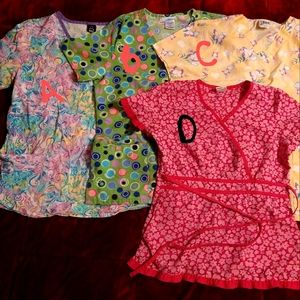 4 Sm Scrub Tops